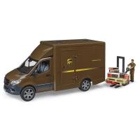 Bruder 02678 Фургон Mercedes-Benz Sprinter UPS с погрузочным оборудованием с фигуркой